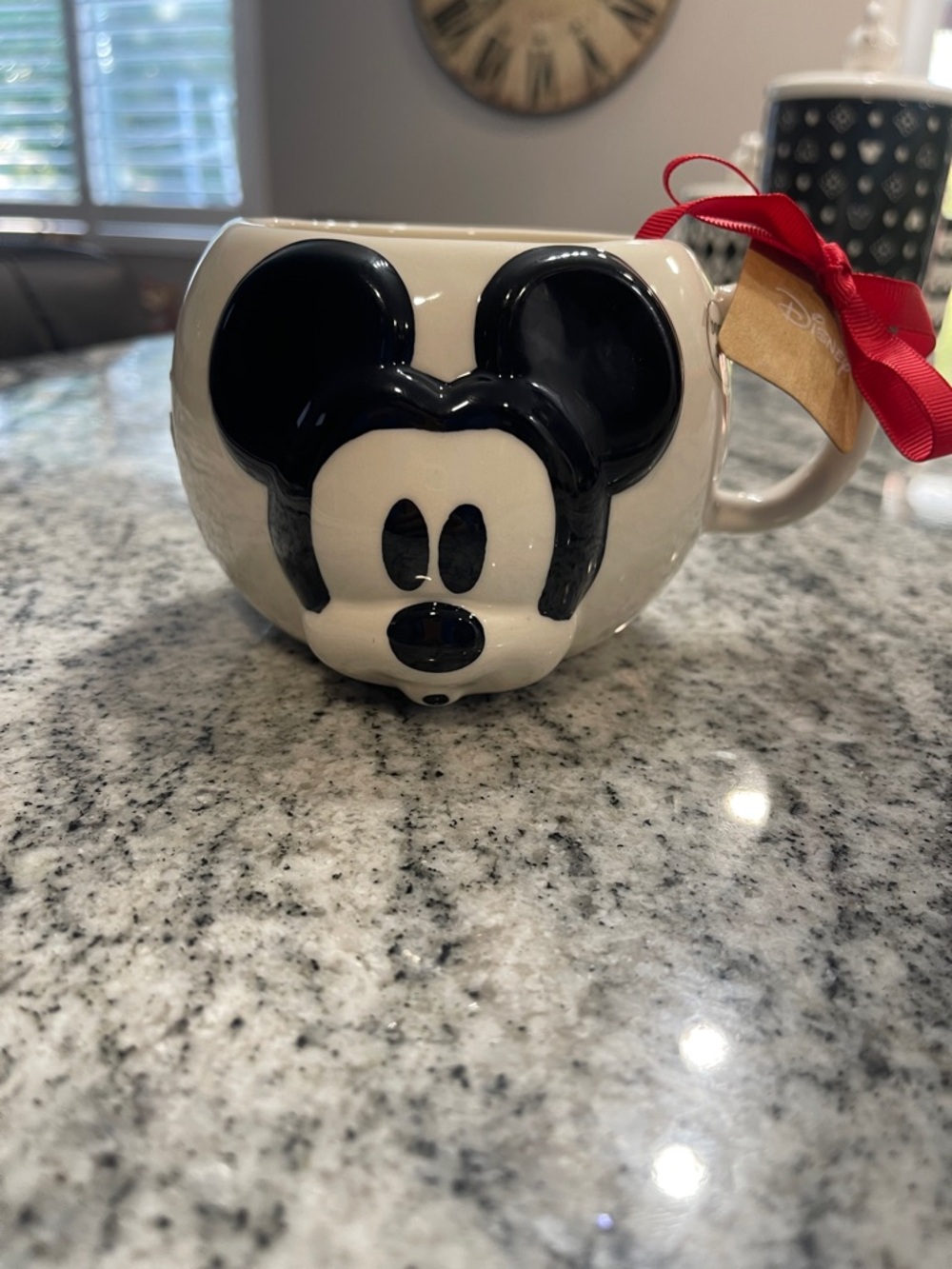 Disney Black and Cream Mickey Mouse 3D Face Mug
